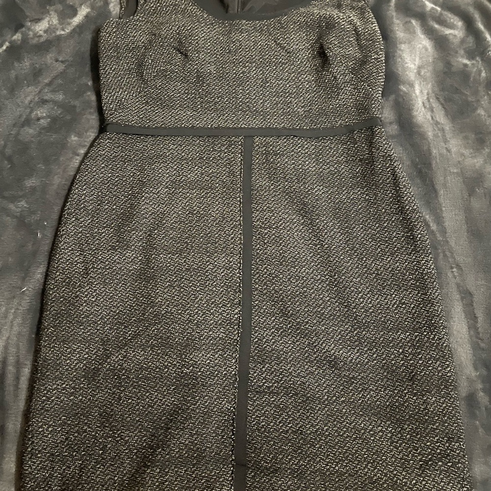 Ann Taylor Strapless Black and Gray Dress